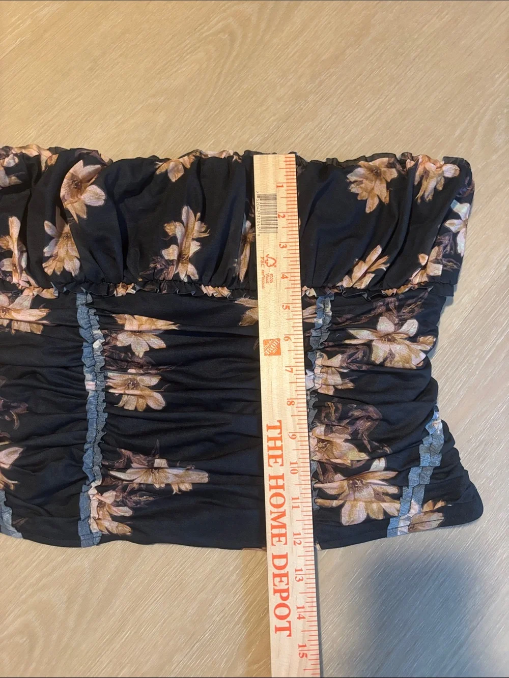 NWT Free People Scottie Printed Tube Crop Top size Large